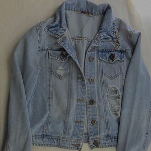 ripped jean jacket